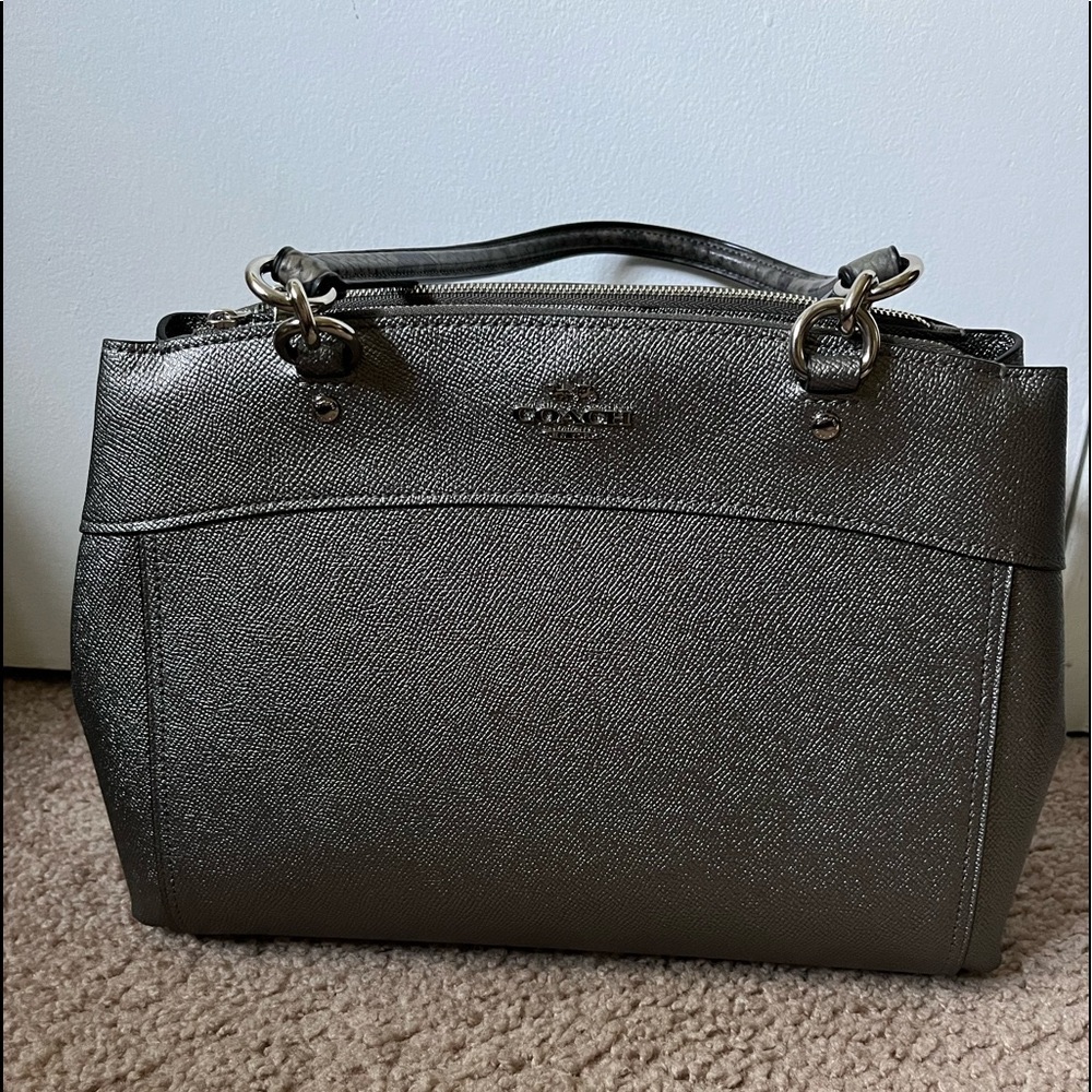 Coach Silver Grey Satchel/Shoulder Bag